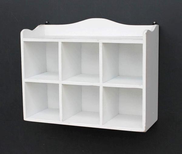 Setzkasten Wandregal 12020 Regal 40cm Vintage Shabby Landhaus Küchenregal Weiß Bild 2