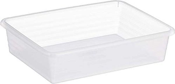 Rotho Formatkörbchen Linus A5, transparent platzsparende Ablage