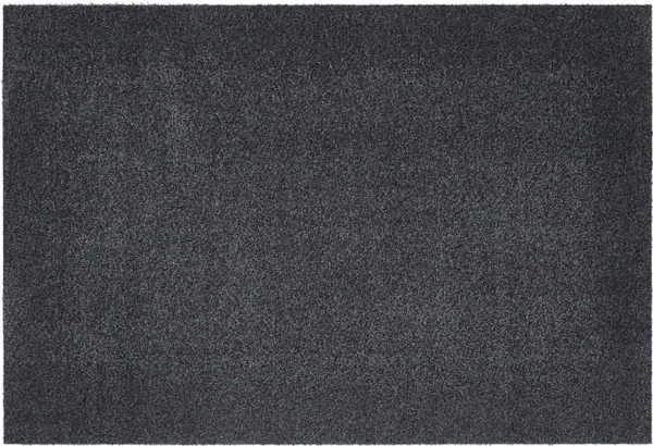 andiamo Fußmatte Samson – waschbare Fussmatte innen – rutschfeste und saugfähige Schmutzfangmatte aus Baumwolle – pflegeleichte Türmatte 60x100 cm cm, Anthrazit