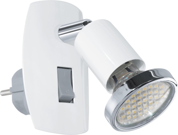 Eglo STECKDOSENSPOT GU10 2,5W WEISS (MINI 4 LED+LM 23L301)