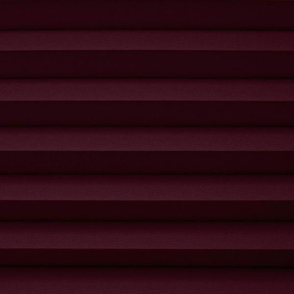 ondeco Plissee Klemmfix auf Maß für alle Fenster innen, ohne Bohren, Montage Klemmträger Sonnenschutz Sichtschutz Rollo Blickdicht - Weinrot - B): 51-60 cm, H): 101-150 cm Bild 2