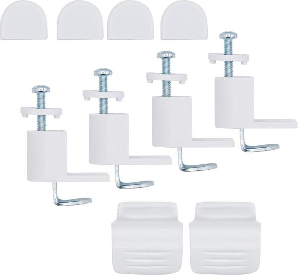 ondeco Plissee Klemmfix auf Maß für alle Fenster innen, ohne Bohren, Montage Klemmträger Sonnenschutz Sichtschutz Rollo Blickdicht - Weinrot - B): 51-60 cm, H): 101-150 cm Bild 5