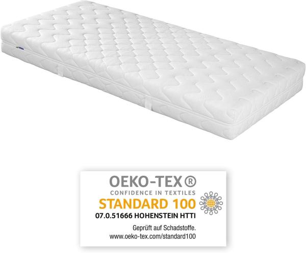 Tonnentaschenfederkern Matratze 21 cm - TTFK 5-Zonen - Malie Smaragd 160x200 cm-H3=fest Bild 5