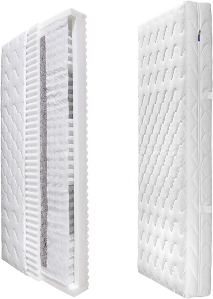 Tonnentaschenfederkern Matratze 21 cm - TTFK 5-Zonen - Malie Smaragd 160x200 cm-H3=fest Bild 3