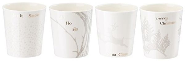 Hutschenreuther Merry Christmas 4er Set Tischlichter Charmig Grey