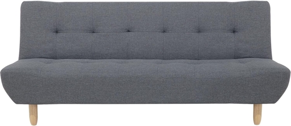 Schlafsofa 3-Sitzer Polsterbezug dunkelgrau ALSTEN