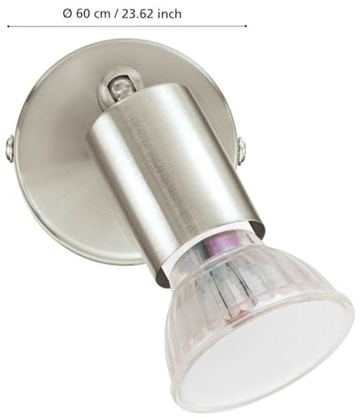 Eglo 92595 Spot BUZZ-LED Stahl nickel-matt GU10 max. 1X2,8W Ø6cm 3000K schwenkbar Bild 4
