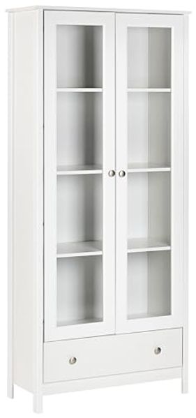 Vitrine NORNALUP 80 cm 35 cm Weiß