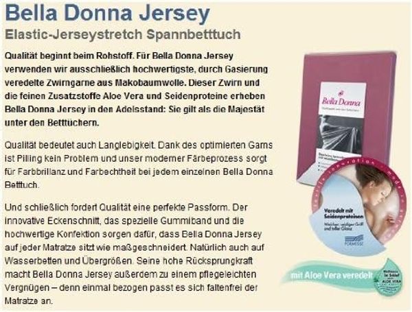 Formesse Bella-Donna Jersey Spannbettlaken|180x200 - 200x220 cm| champignon Bild 2
