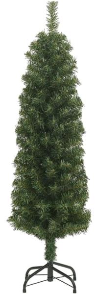 vidaXL Künstlicher Weihnachtsbaum Schlank mit Ständer Grün 150 cm PVC 320949