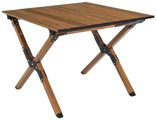 HOME DECO FACTORY, HDO0071, Campingtisch Modell Mariposa M1, Gartenmöbeltisch, Möbel, Gartenmöbel, Outdoor-Tisch, 58 x 44 x 60 cm, Natur