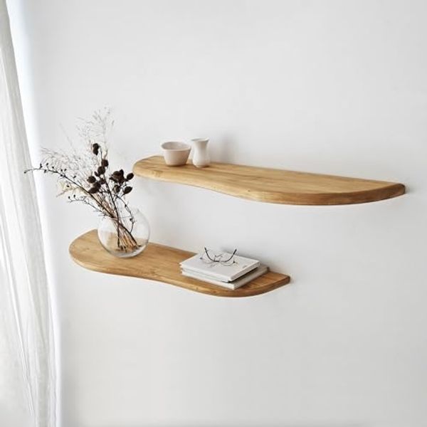 Skye Decor Wandregal 100% SOLID WOOD, 25 cm x 100 cm S2442