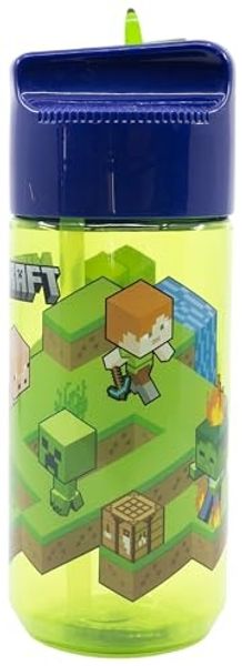 Tinisu Trinkflasche Minecraft Flasche 430ml Trinkflasche