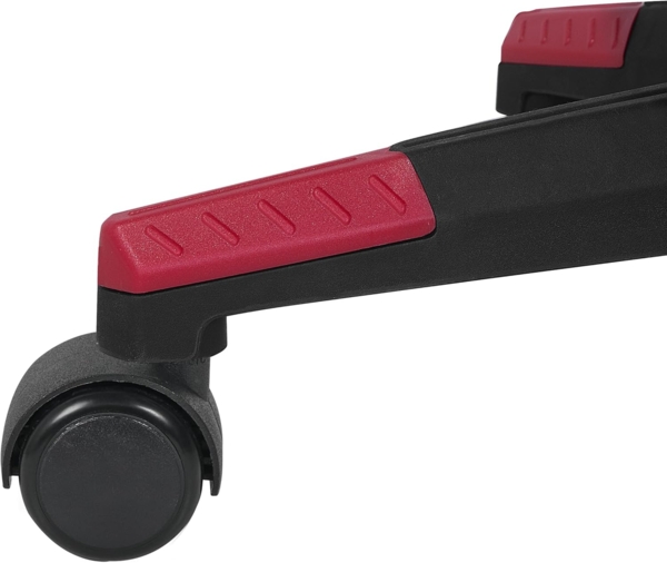 Bürostuhl schwarz / rot mit Fußstützen VICTORY Bild 9