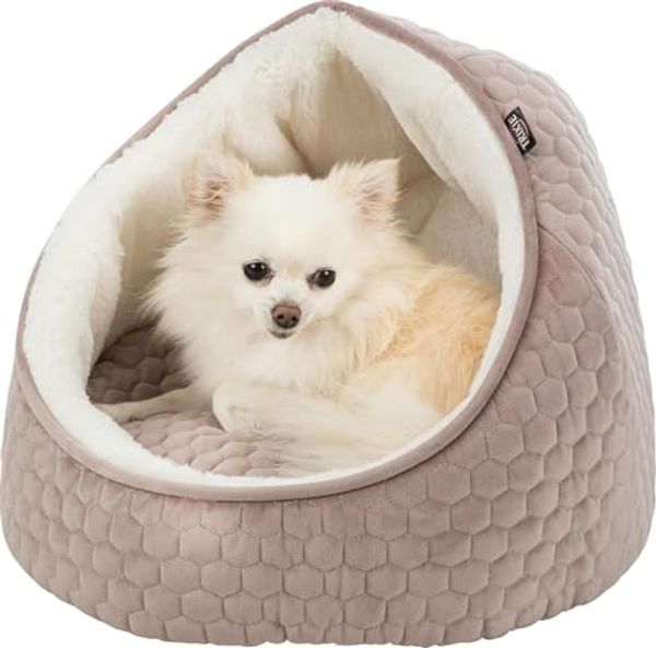 TRIXIE Tierbett Kuschelhöhle Livia weiß/lachs für Katzen