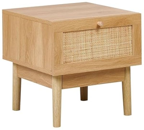 Nachttisch mit 1 Schublade NIVO Heller Holzfarbton