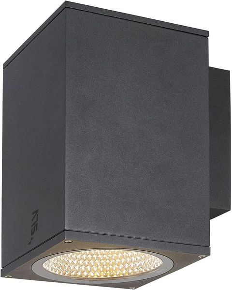 SLV No. 1003437 ENOLA SQUARE L single Outdoor LED Wandaufbauleuchte anthrazit CCT 3000/4000K