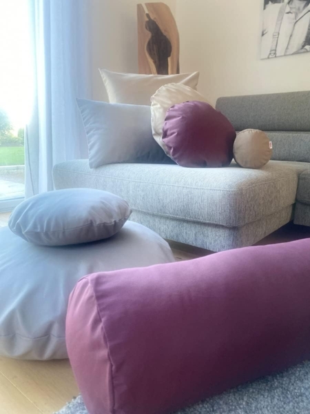 Kissenhülle ca. 60x60 cm sukkulenten-violet beties "Wunschton" Bild 3