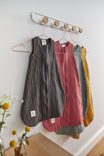 LÄSSIG Baby Sommerschlafsack ohne Ärmel Muslin Baumwolle GOTS zertifiziert unisex/Muslin Sleeping Bag anthracite, Größe 86/92 13-18 Monate Bild 6