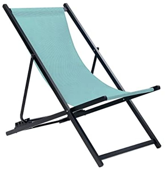Gartenliege Metall Türkis LOCRI II