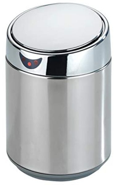 WENKO Tisch- und Kosmetikeimer mit Sensor Chrom, 2 l