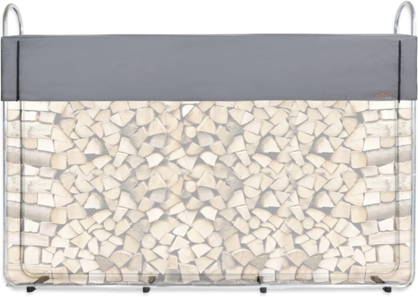 CCLIFE Kaminholzregal Kaminholzregal Metall Aussen Stapelhilfe für Brennholz