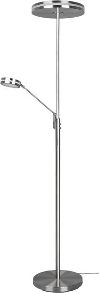 Trio Leuchten 'Franklin' LED-Deckenfluter mit Lesearm, Höhe 181 cm, Silber