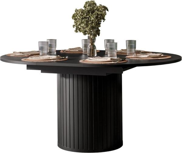 Ausziehbarer Tisch Zelfa 09 (Farbe: Schwarz)