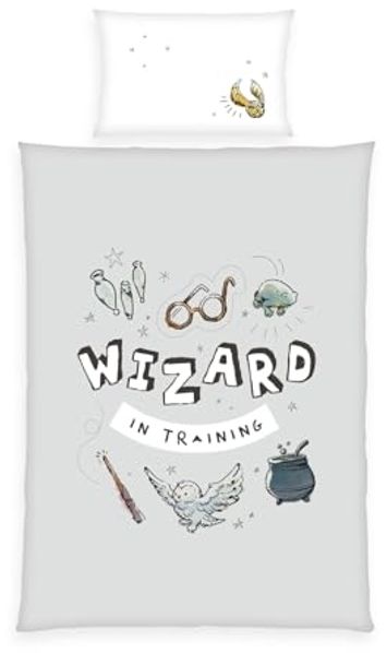 Harry Potter Bettwäsche Wizard in training, Größe 100x135 + 40x60 cm