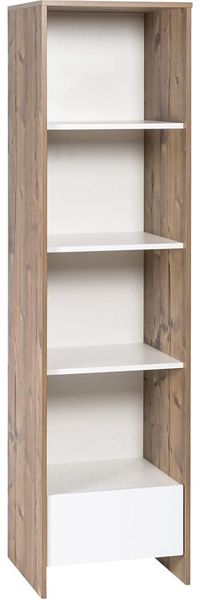 Timber Regal, 4 Fächer, 1 Schub