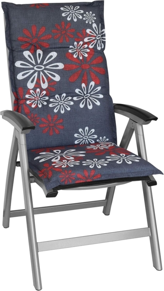 Waidmeister Hochlehnerauflage Hochlehner Auflage Naxos für Gartenstühle, (2 St)