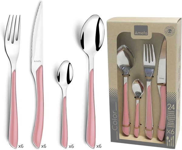 Amefa Besteck-Set, 24-teilig, Eclat Rosa