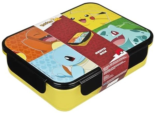 Pokemon Lunchbox gelb Brotdose Pausenbox für Alltag Schule und unterwegs