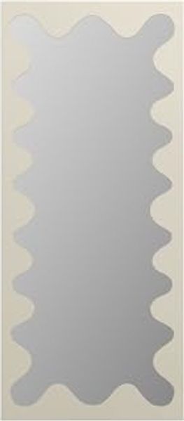 Vente-unique - GANSU Spiegel Holz, PlatteMetall Beige - B 2 cm x H 160 cm x L 70 cm