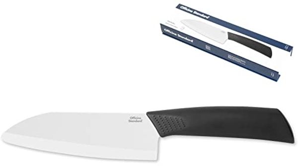 Officine Sandard Santokumesser Mit Keramikklinge, Länge 14 cm Schwarz