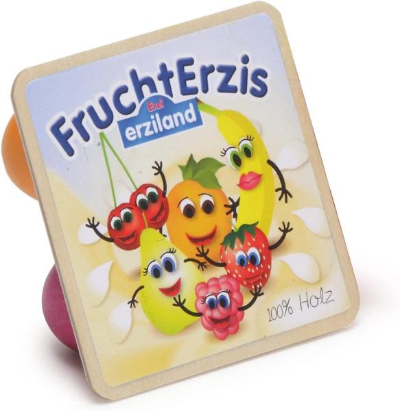 Erzi FruchtErzis, Spielzeug-Fruchtjoghurt, Holz-Fruchtjoghurt, Kaufladenzubehör, 1 Stück