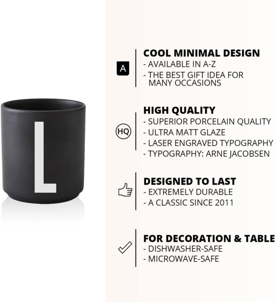 Design Letters Tasse Schwarz L 10204000L Bild 3