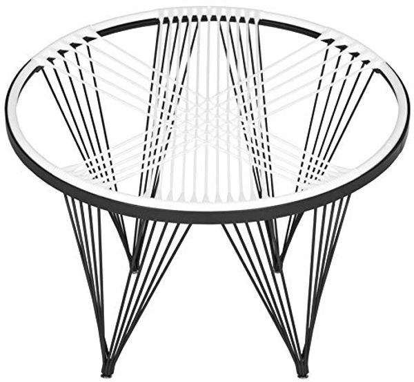 SAFAVIEH Metal Launchpad Chair, in Black and White