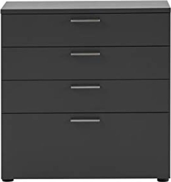 MÖBELPARTNER Unterschrank Aktenschrank Büroschrank Anthrazit 84,2 x 80,2 x 41 cm Bild 3