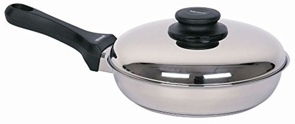 Kelomat Bratpfanne Grillmeister mit Deckel Ø24 cm Edelstahl Induktion