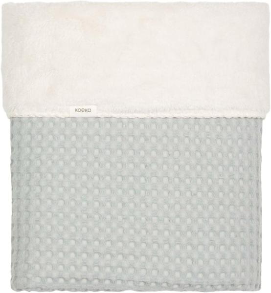 Koeka Wafel Oslo Babydecke - Teddy - Ocean Air Bla