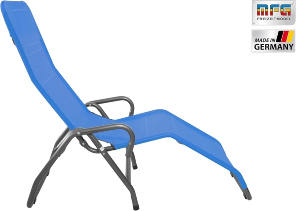 MFG Bäderliege Pool 3", anthrazit/blau Bild 5