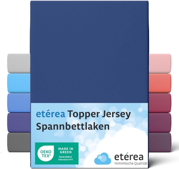 etérea Himmlische Qualität Spannbettlaken etérea Comfort Jersey Topper Spannbettlaken, Jersey, Gummizug: rundum, (1 Stück)