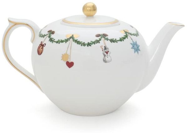 Royal Copenhagen Starfluted Christmas Teekanne Bild 4