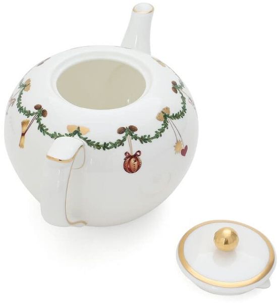 Royal Copenhagen Starfluted Christmas Teekanne Bild 6