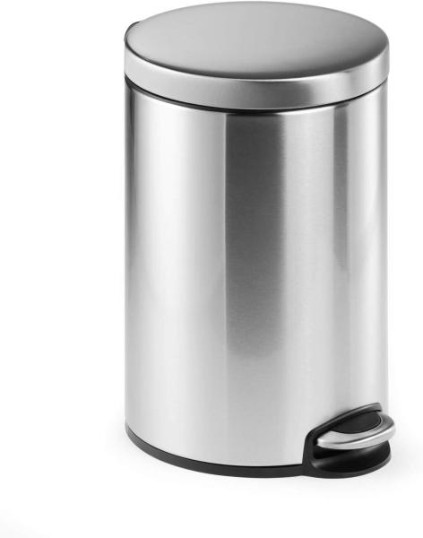 Durable Treteimer, Edelstahl, Silber, 12 Liter