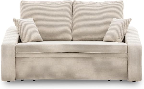 Sofa Dorma mit schlaffunktion, einfacher Aufbau, modernes Design, polstermöbel. Schlafcouch zum Wohnzimmer. Widerstandsfähiges, Minimalistisches Design (POSO 100)