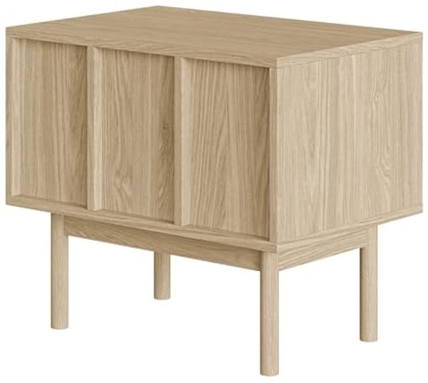 Selsey 'Neksto' Nachttisch mit Schublade, Eichenholzoptik, ca. 50 x 58 x 40 cm