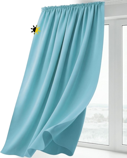 Beautex Verdunkelungsvorhang Verdunkelungsgardine Kräuselband Vorhang blickdicht abdunkelnd (1 St), Kräuselband, verdunkelnd