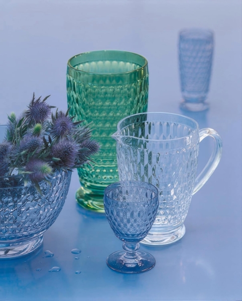 Villeroy & Boch Vorteilset 4 Stück Boston coloured Weissweinglas blue Kristallglas blau 1173090031 Bild 3